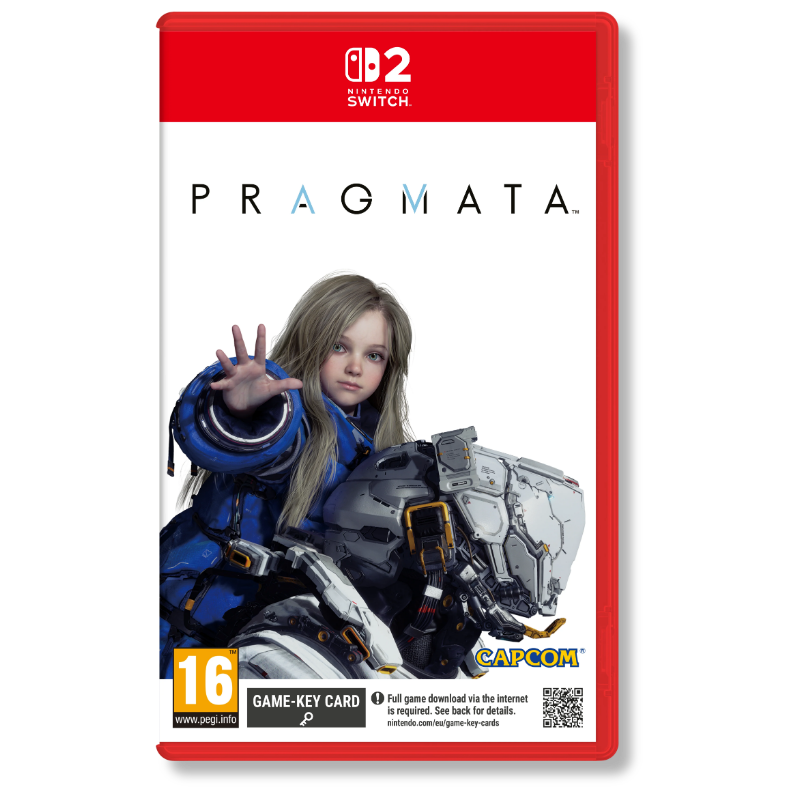 Game case for 'Pragmata' by Capcom on Switch 2 platform