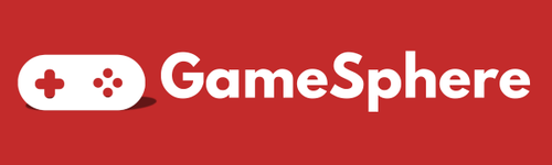 GameSphere gaming logo with red and white branding