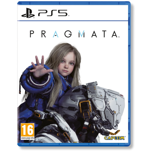 Game case for 'Pragmata' by Capcom on a PlayStation 5 platform